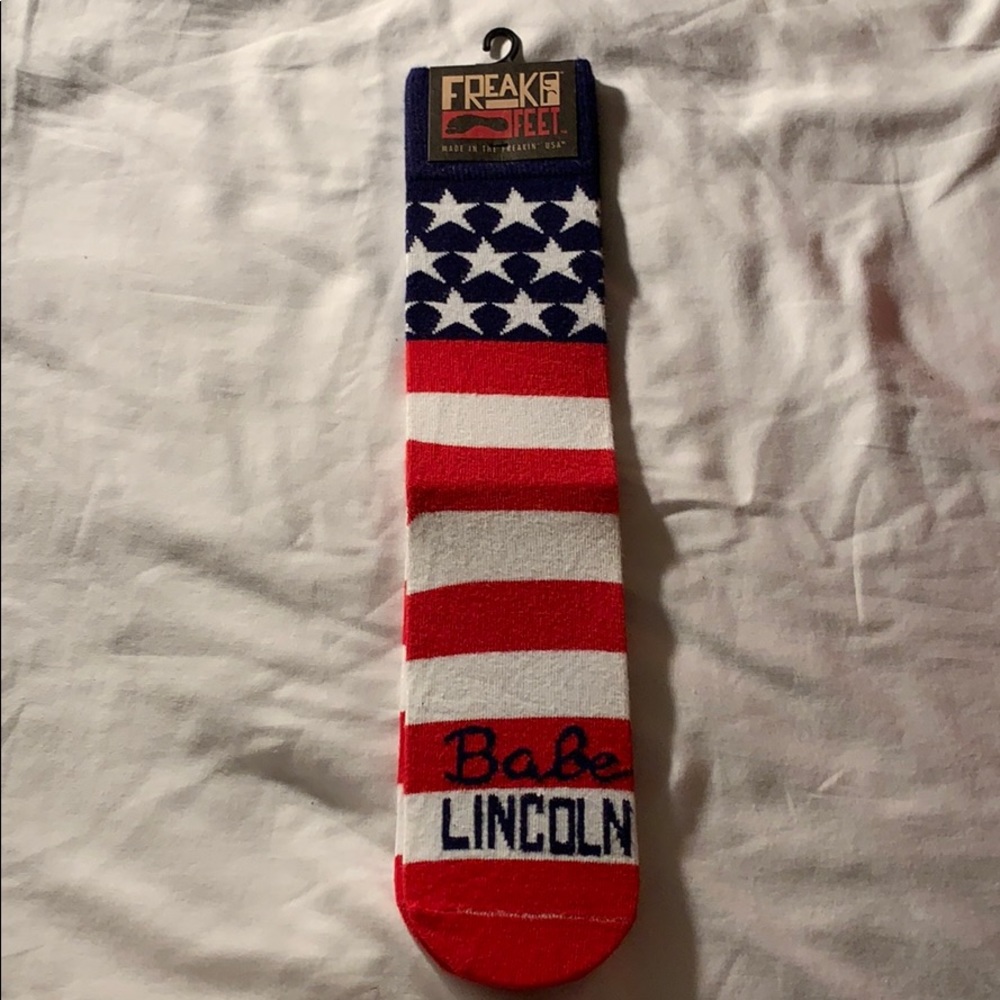 Babe Lincoln unisex crew socks